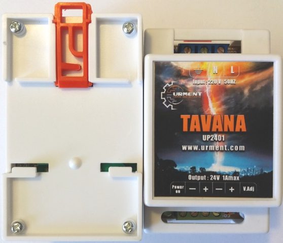 24V1A_2 منبع تغذیه 24 ولت ریلی